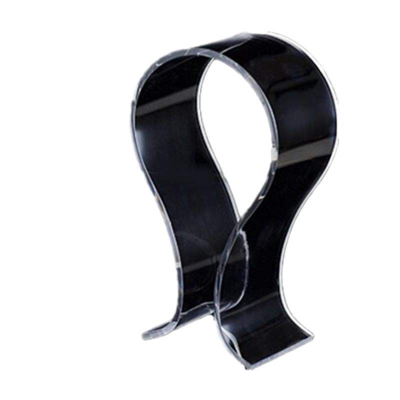 大号有机玻璃透明头戴式几字形塑料耳机支架桌面悬挂亚克力展示架