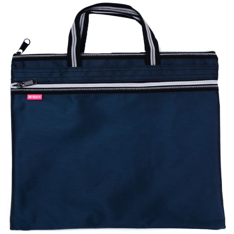 晨光双色提花手提会议事务包 商务资料袋文件袋 ABB93097 蓝色