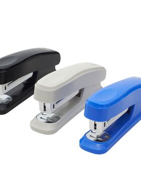 晨光(M&G)文具12# 黑色/蓝色/灰色订书机 可旋转针板订书器 办公用品  ABS92723