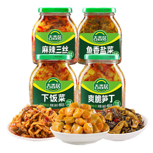 吉香居四川瓶装开味榨菜