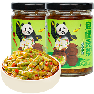 饭扫光泡椒贡菜205g瓶装 四川下饭菜剁辣椒酱咸菜酱菜榨菜香辣