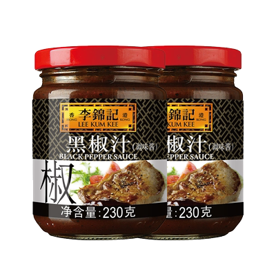 李锦记牛排黑椒意大利面酱黑椒酱