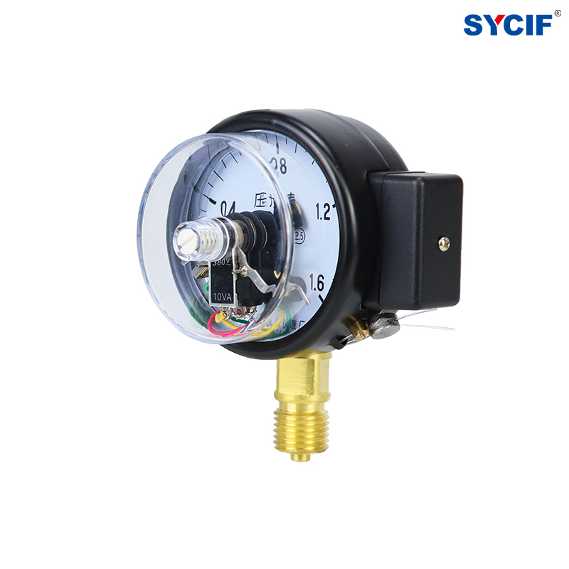 上海仪川YX-60电接点压力表 磁助式压力表0-1.6mpa压力控制器 220