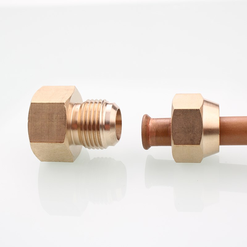 全铜扩口内丝直接压力表转换直接头12346分喇叭口铜管6 8 10 12mm