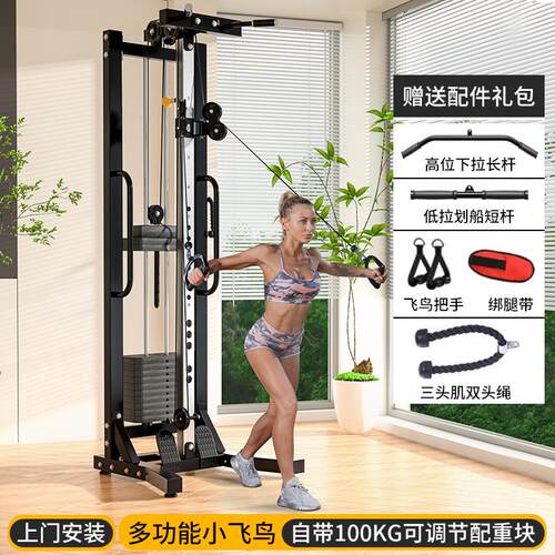 苏康飞鸟训练器家用一体综合健身高拉夹胸力量单边多功能小龙门架