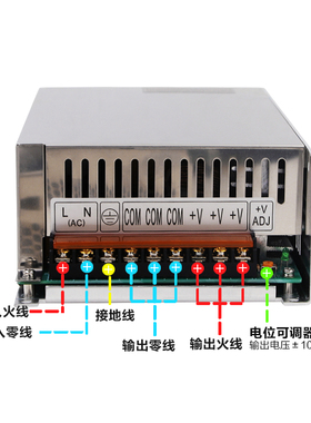 明纬S/SE-500W-24V20A大功率开关电源12V40A监控220V转48V直流36v