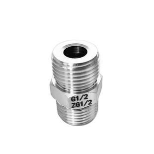 两边都是BSP 双外丝连接 4分 压力表不锈钢 螺纹转接头