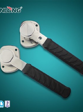 SK1-837不锈钢大型冷库门锁把手锁连杆式三点锁滚轮式迫紧门把手