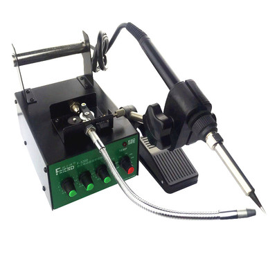 脚踏自动出锡焊锡机 送锡焊枪 恒温防静电936电烙铁F3200(60W)