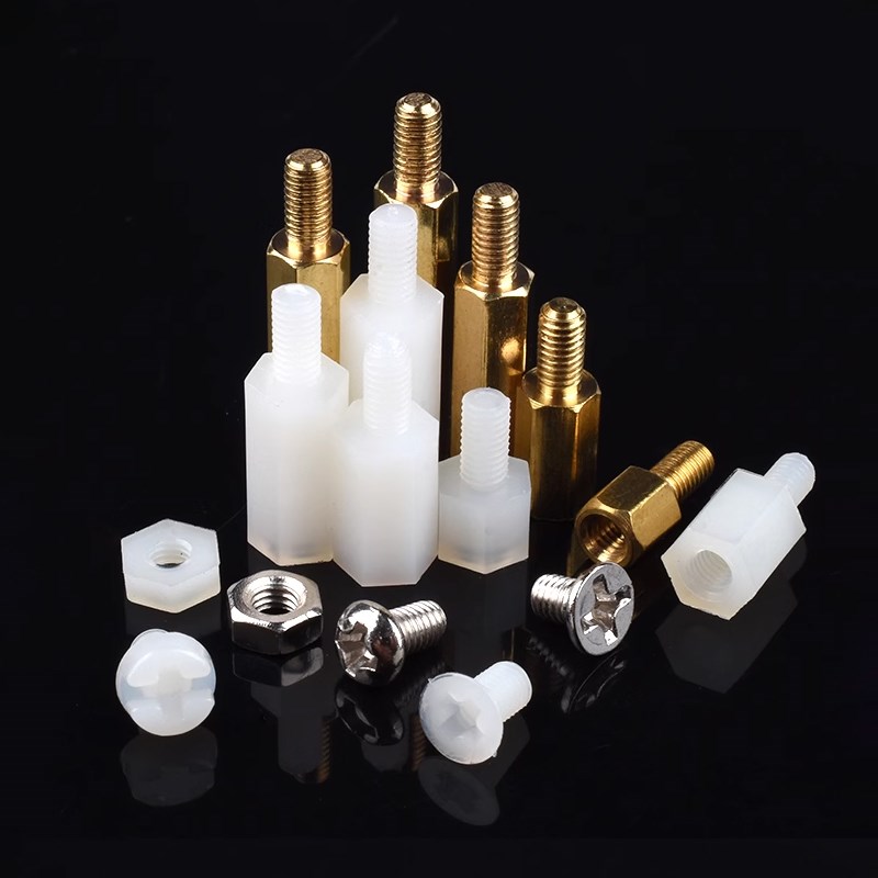 六角铜柱M3*5/8/10/15/20/25/30/35/40/45/50/60+6mmZ 尼龙隔离柱