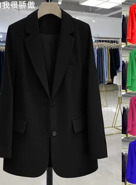 Black Mini Blazer for Women 黑色小西装女外套休闲外套