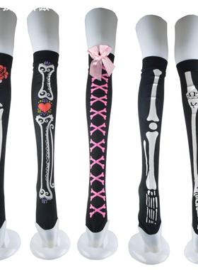 Skull bones Halloween socks funny stockings骷髅头万圣节袜子