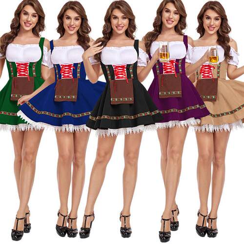 Halloween plus size beer festival costume万圣节啤酒服表演服