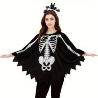 Halloween Women's Holiday Dress Vampire Cloak thumbnail 2