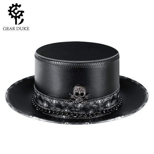 HalloweenMagicHatPULeatherTop