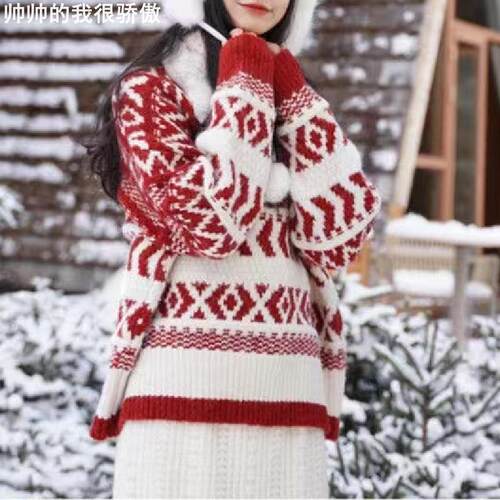 NewYear'sredsweaterwomen's