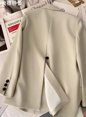 White Blazer for 2025 白色西装外套女2025白色西服女