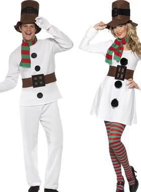 Christmas costume, white snowman uniform圣诞节服装白色雪人服