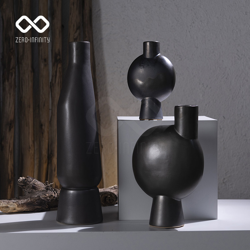 花瓶摆件侘寂风创意简约家居客厅