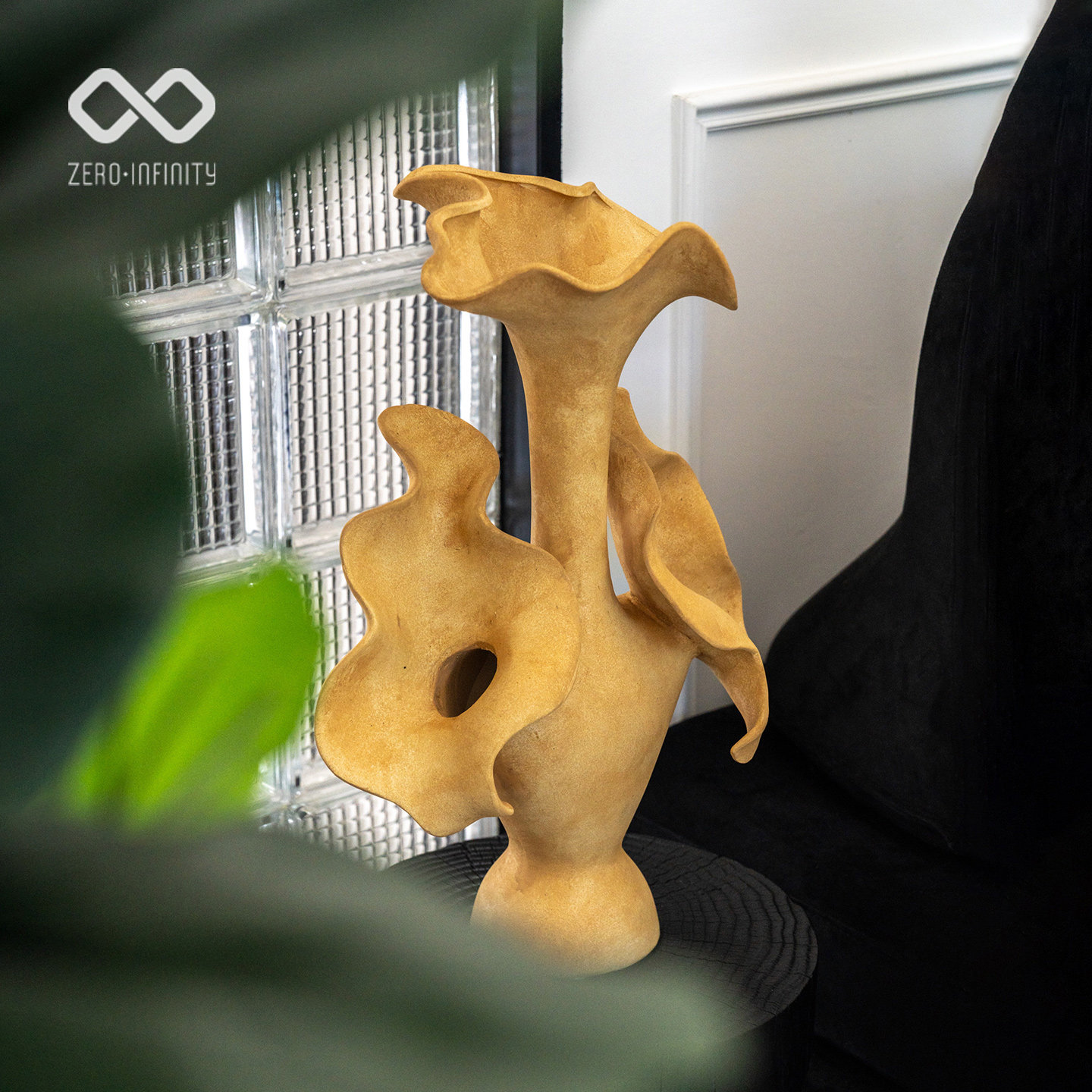 法式中古旧黄色花朵花器