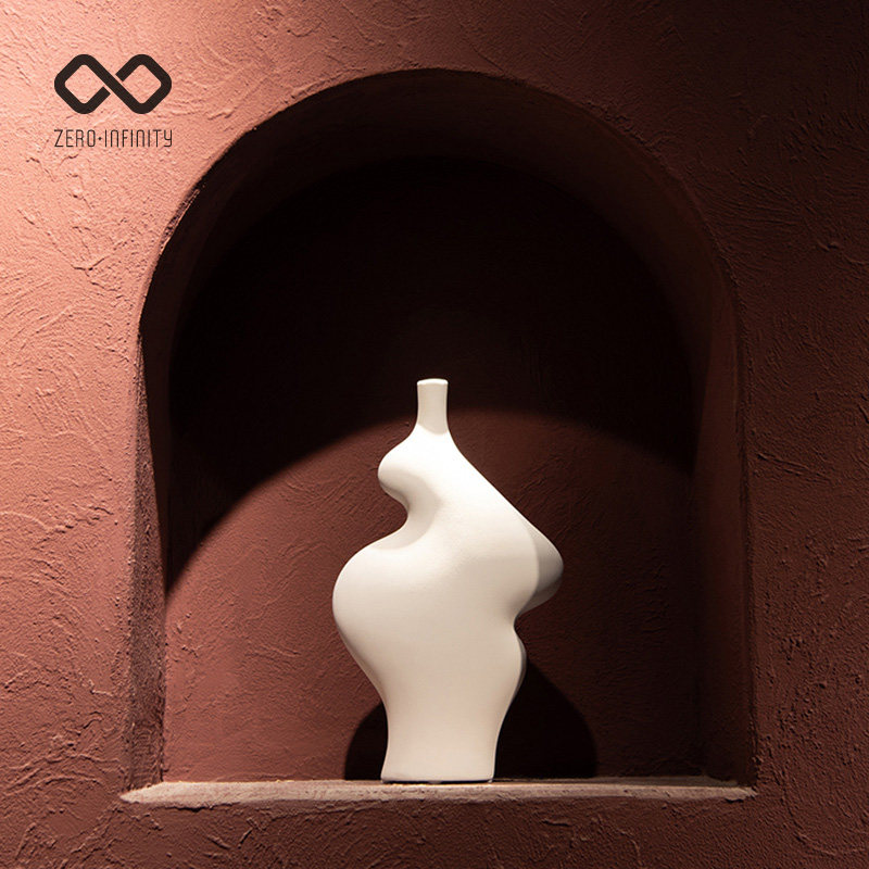 無形萬象侘寂风客厅陶瓷律动花器