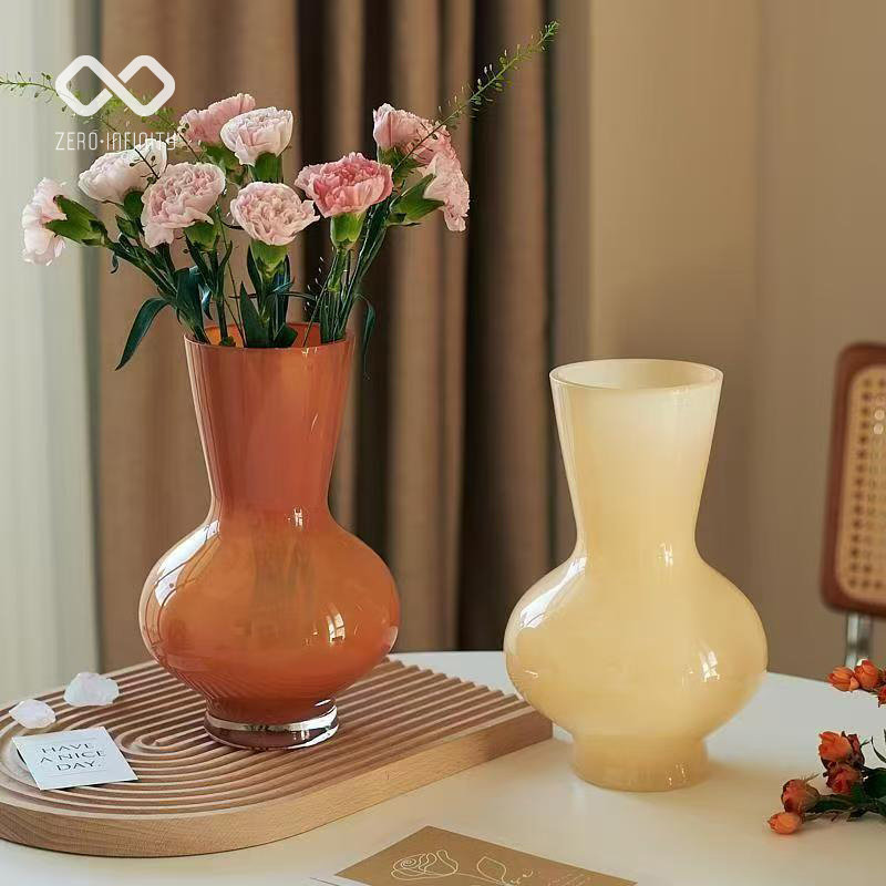 中古芬顿玻璃花器花瓶轻奢高级感