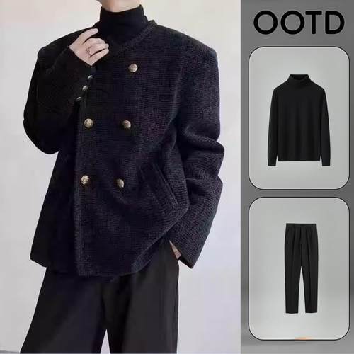 编织设计感外套三件套春秋标准