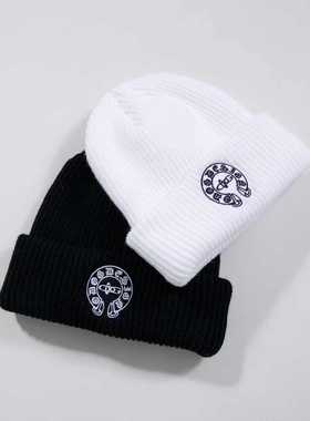 O-DOG 花体字刺绣毛线帽 针织冷帽嘻哈休闲冬百搭潮美式街头odog