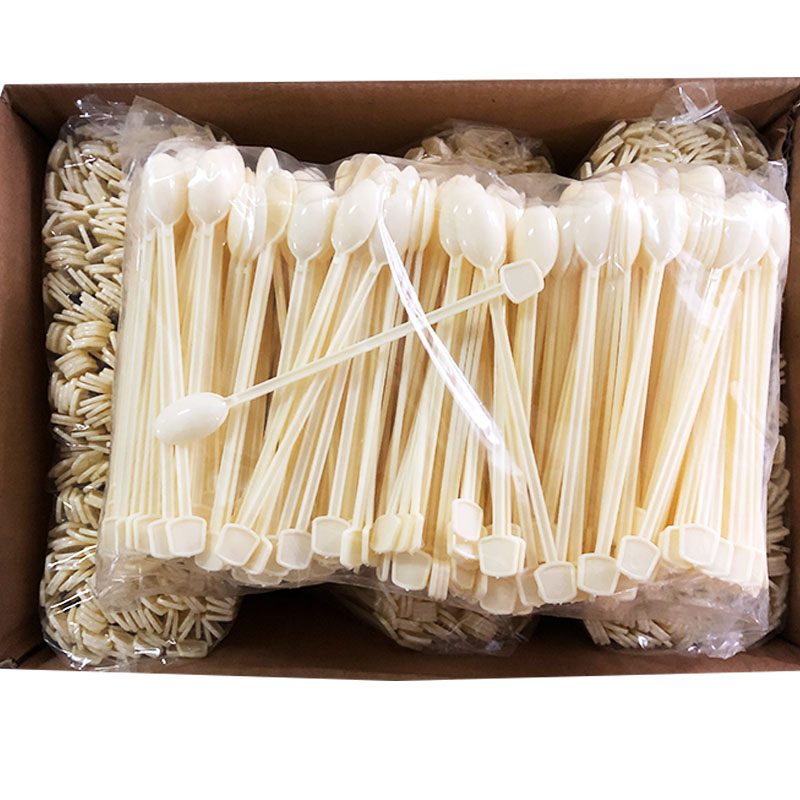 一次性咖啡勺 搅拌勺 塑料咖啡羹 勺子 搅拌棒 实惠 500支/包