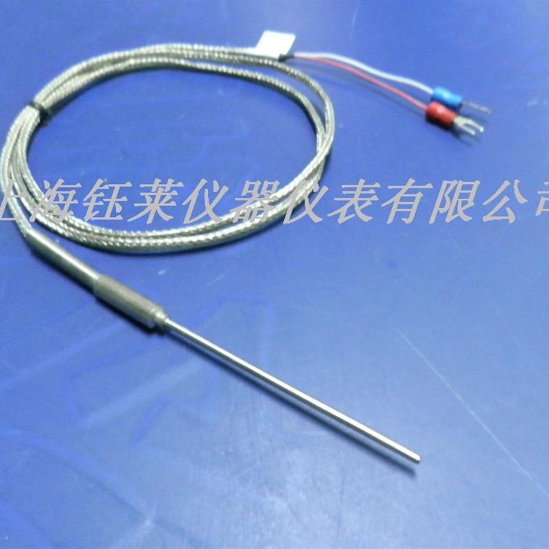 温度传感器 细铠装热电偶WRNT-191 分度号K 3x100mm 线2米