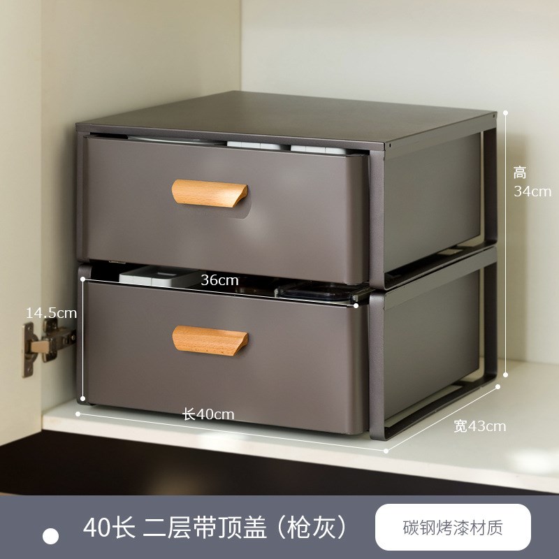 咖啡机置物架水吧台厨房桌面抽屉式茶包马克杯餐桌防尘杯子收纳架