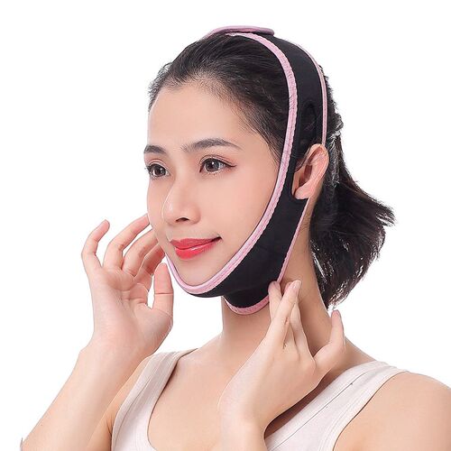 日本瘦脸绷带v脸睡眠提拉紧致瘦双下巴脸部提升带大s同款瘦脸神器