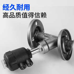 304不锈钢活动法兰气动角座阀活套法兰角座阀蒸汽阀门DN25 40 50