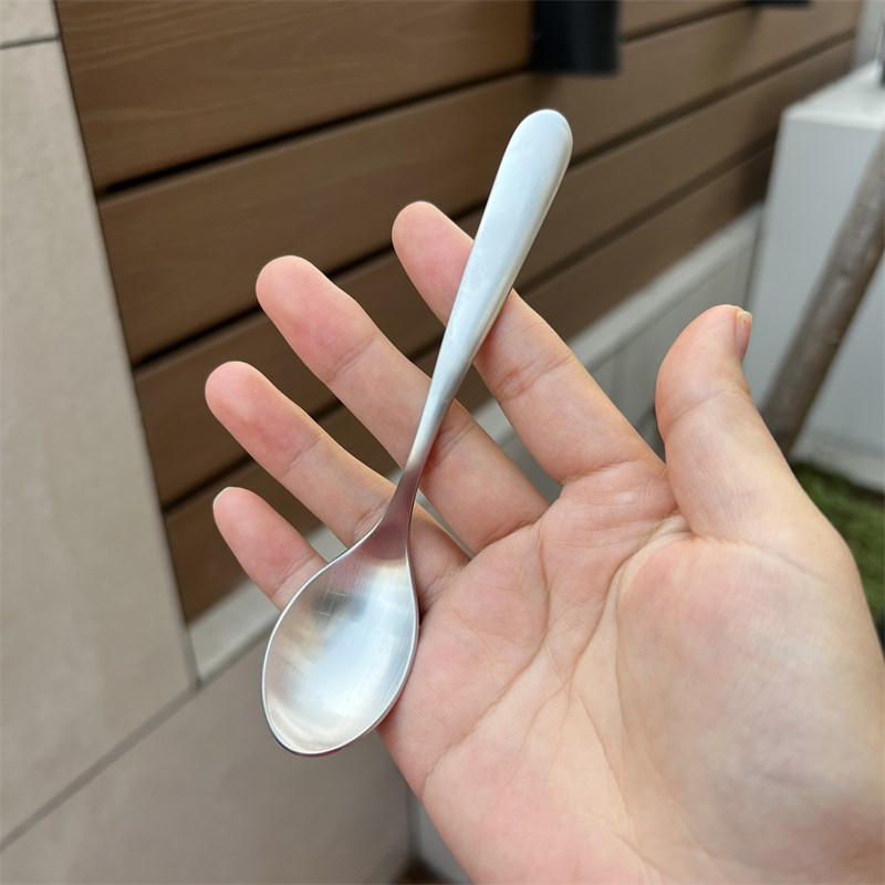 304不锈钢儿童勺辅食勺短柄咖啡勺搅拌勺子甜品雪糕勺搅拌棒短勺