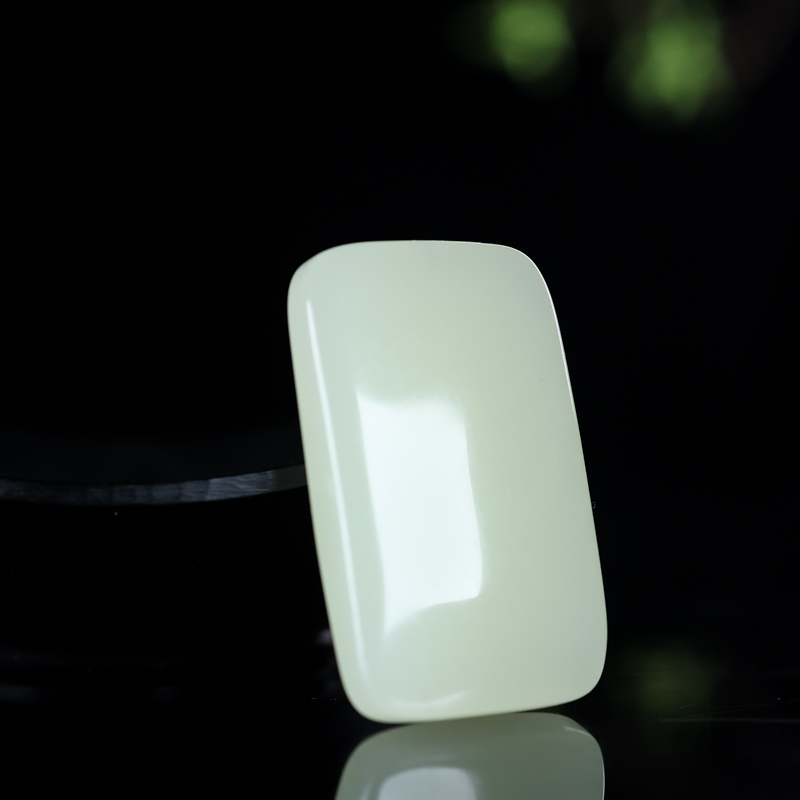 玉器新疆和田玉羊脂玉平安无事牌吊坠男女情侣款玉石项链挂件玉