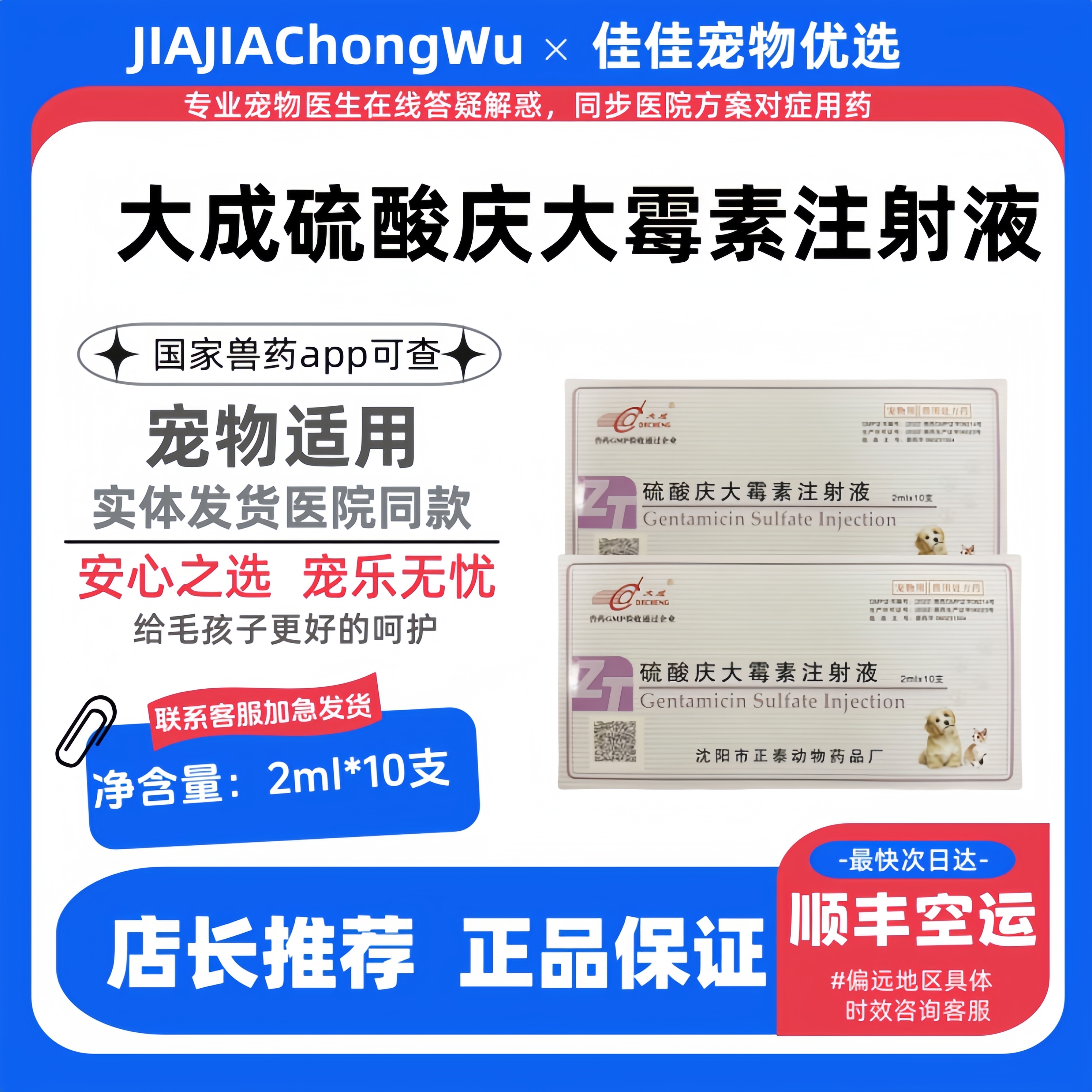 革兰氏阴性和阳性细菌感染猫用