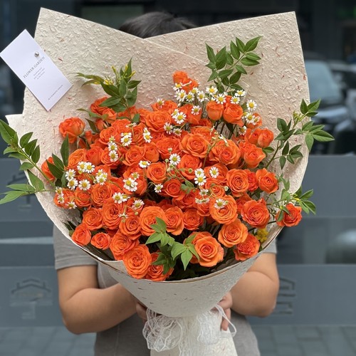 【云舍臻选】橙色芭比多头玫瑰 组合两单或以上冷链包邮
