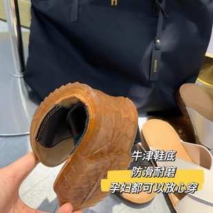 外穿凉拖女夏季 AMR 好穿百搭～柔软牛皮交叉拖鞋 闭眼入 新