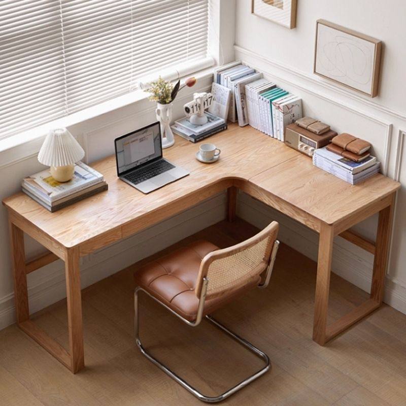 北欧橡木实木转角书桌家用小户型书房转角学习桌简约办公桌电脑桌,住宅家具,电脑桌,淘宝优惠券,粉丝福利购,淘宝优惠卷