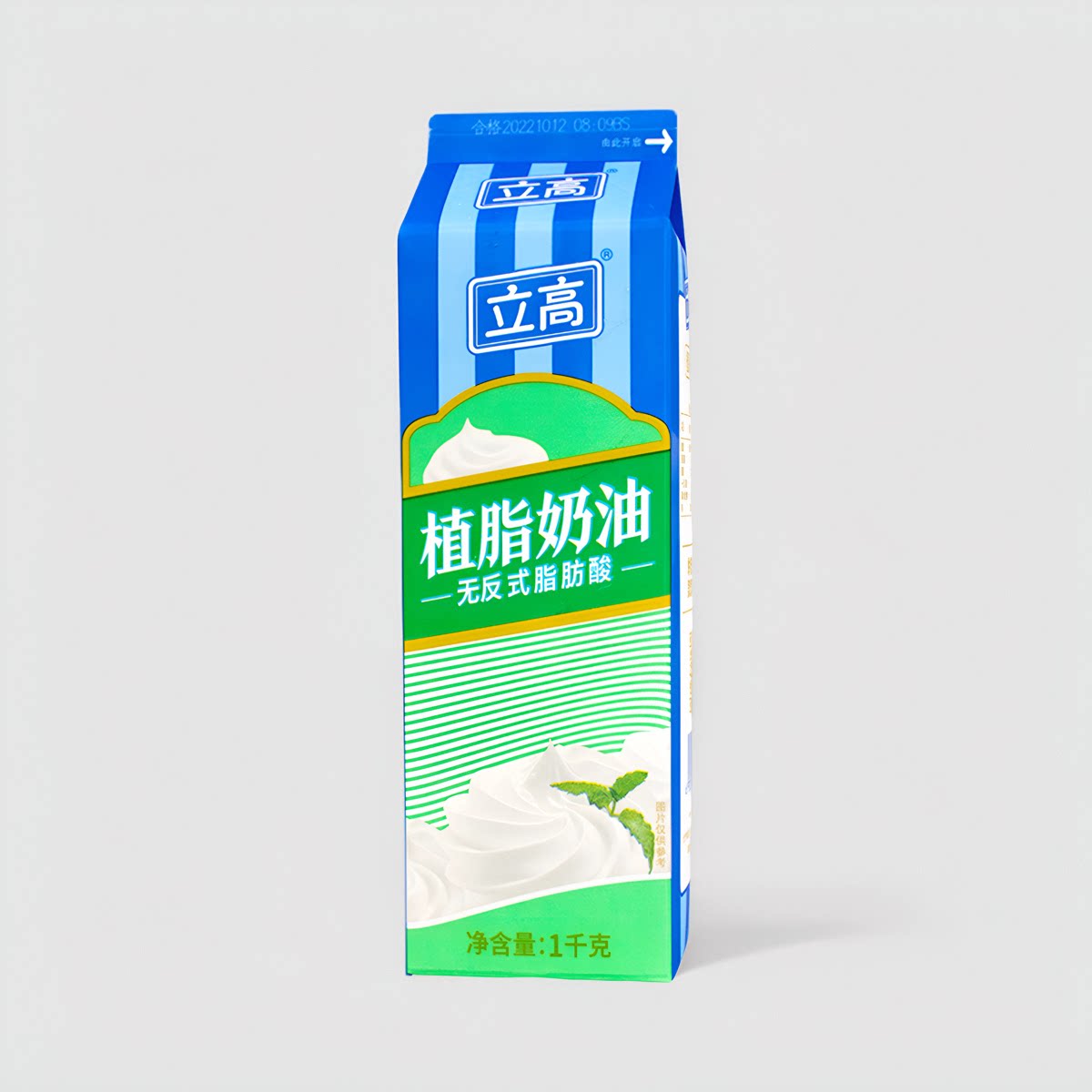 立高植脂奶油1L 淡奶油  植物奶  烘焙 奶茶 西米露 餐饮商用 1瓶图片