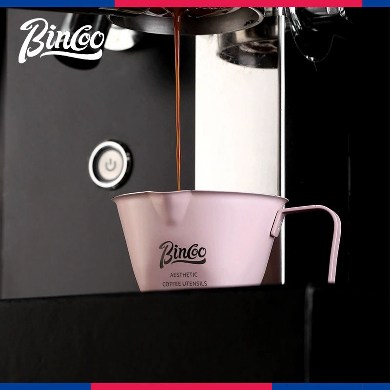 Bincoo不锈钢浓缩咖啡萃取量杯意式咖啡机接液杯盎司杯调饮小奶盅