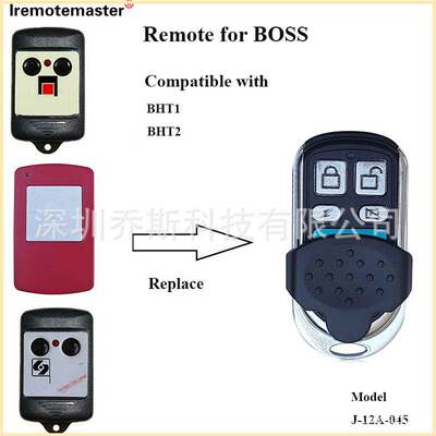 外贸 310mhz 四键无线车库门遥控器 兼容 Boss BHT1 BHT2 Remote