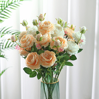 牡丹室内摆设玫瑰花干花客厅装饰花