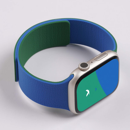 适用苹果iwatch S11手表带applewatch ultra3磁吸硅胶腕表带S10运动9智能8秋冬7高级se小众6女生5创意男士