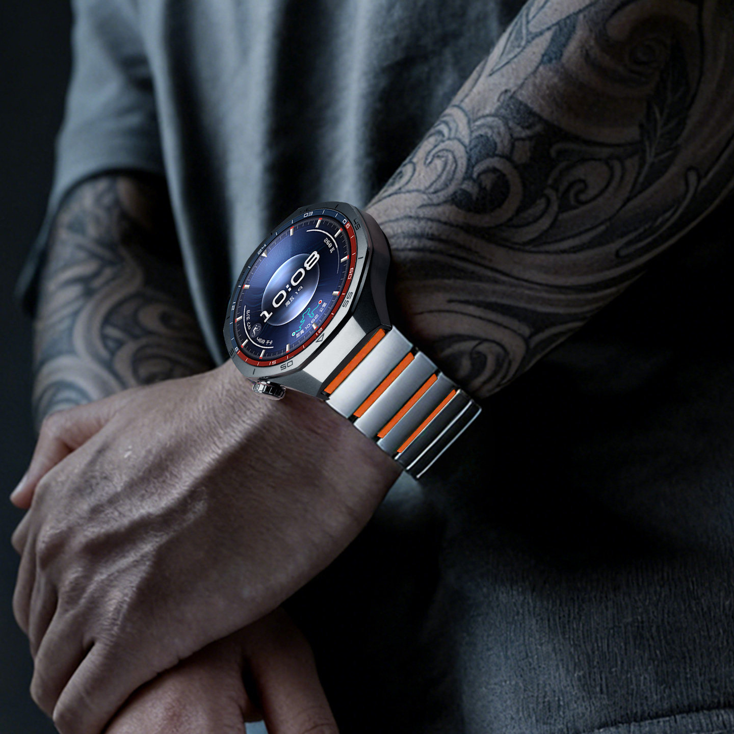 适用华为GT6pro手表带watchgt6磁吸扣按压拆全钛硅胶GT5智能4腕表带watch5运动4pro钛男ultimate2钛合金属