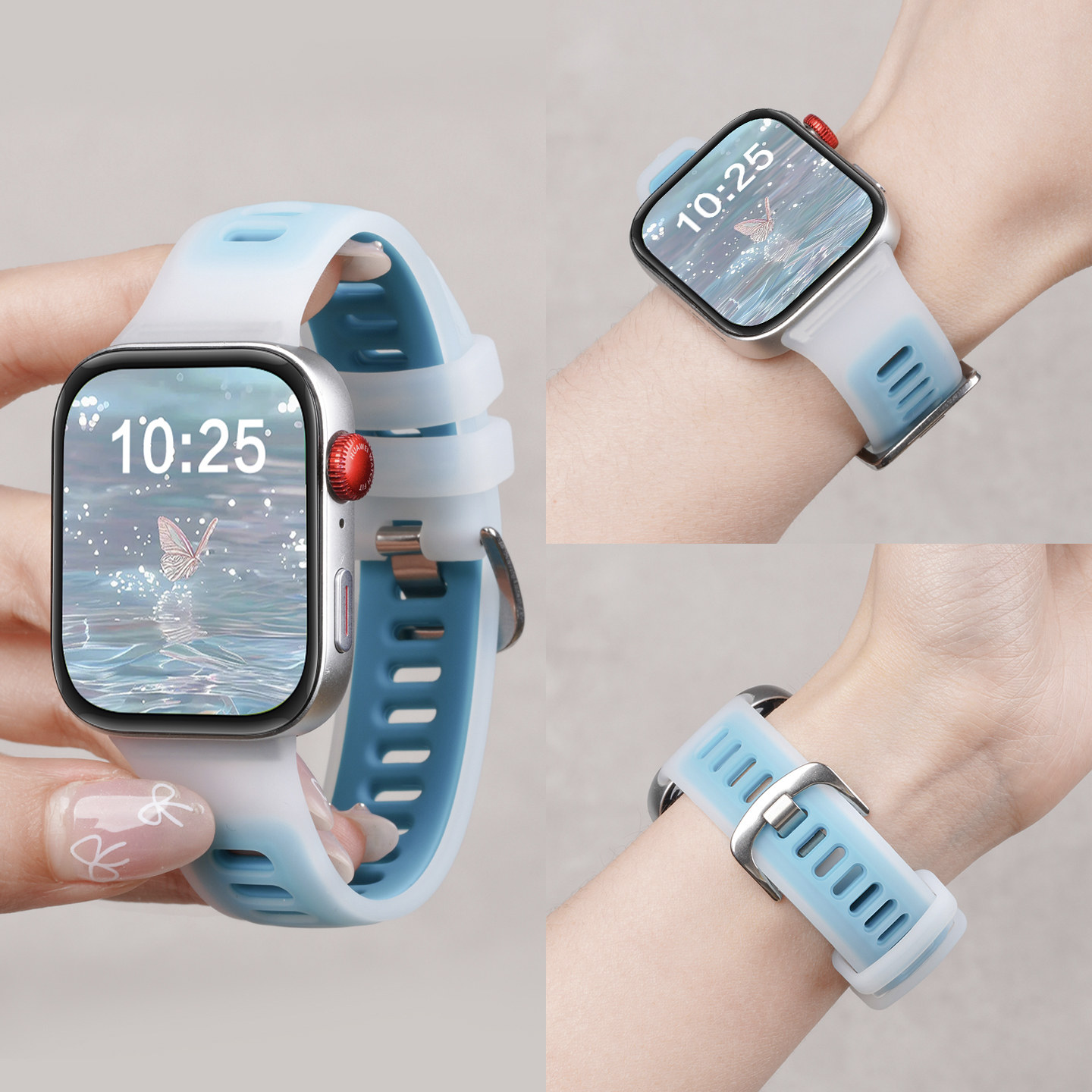 适用华为watchfit手表5pro专用果冻透明硅胶表带fit4运动4pro智能fit3女生夏季腕表带透气