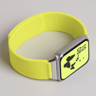 适用vivowatchGT2手表带watch5荔枝纹磁吸硅胶腕表带watch3运动watch2智能男士 透气女生表链 夏季