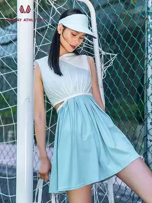 Sumday 2021 new dress women's thin loose breather top running gym quick clothes