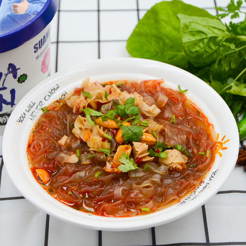 嗨吃家酸辣粉桶装重庆正宗冲泡面方便面整箱速食粉丝米线清真宽粉