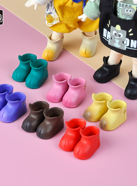 YMY娃鞋 ob11星星短靴木屐鞋 雨靴 长靴 娃衣holala GSC素体娃鞋